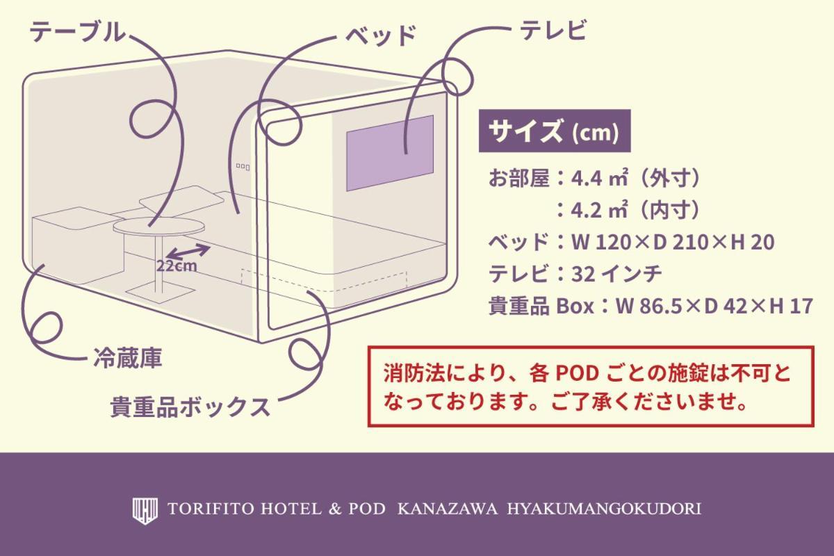 Torifito Hotel & Pod Kanazawa Dış mekan fotoğraf